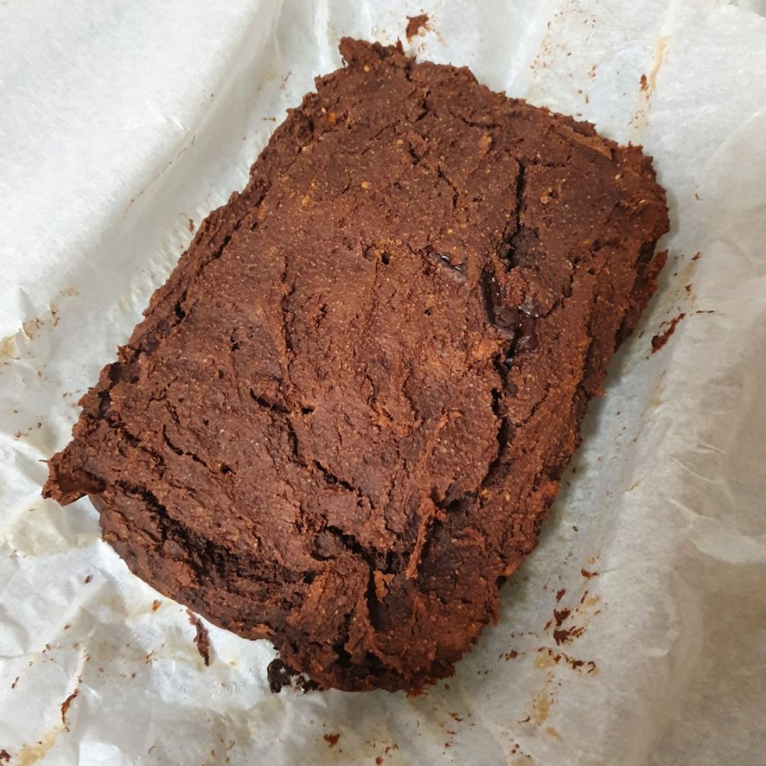 Brownie de calabaza y chocolate 🎃🍫
