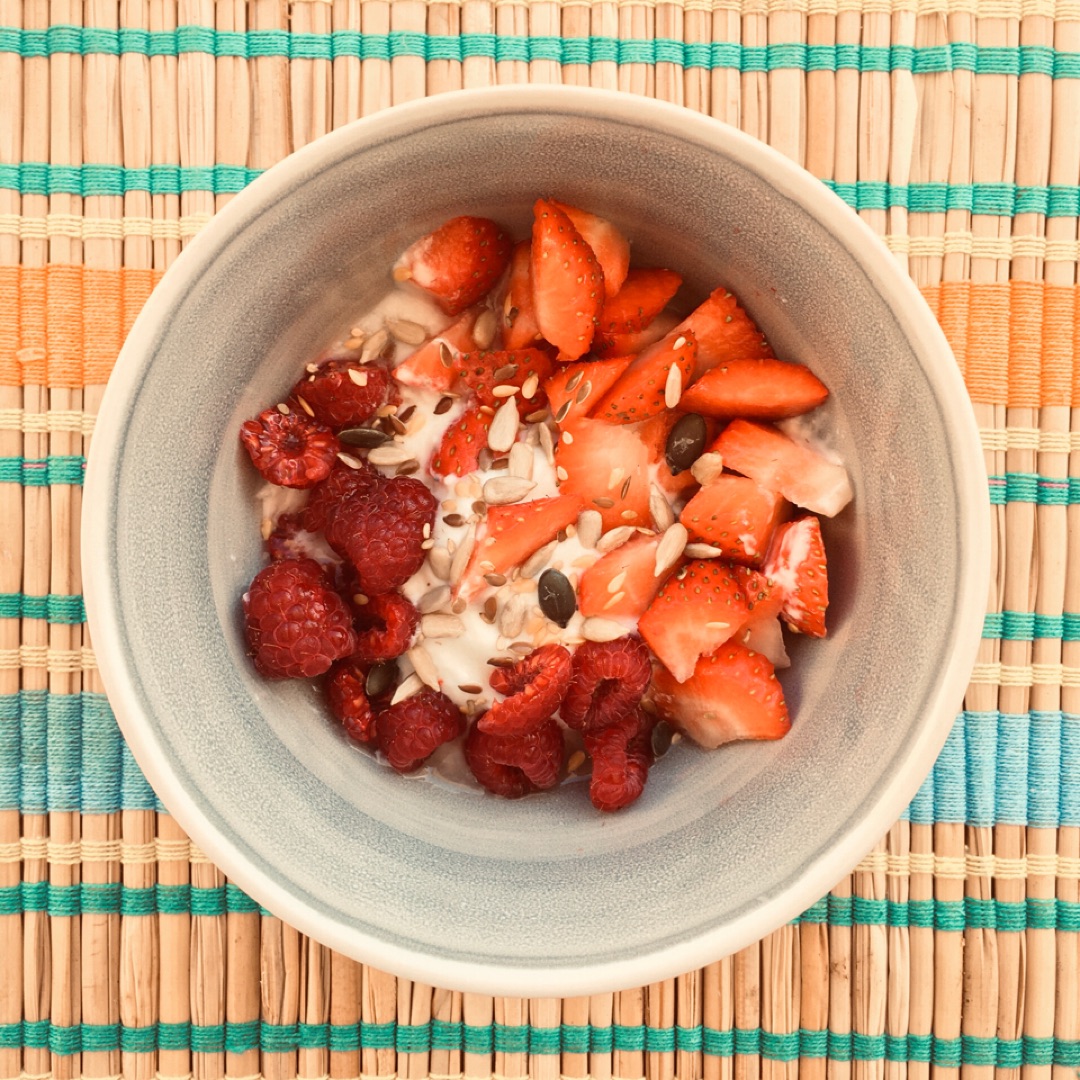 Desayuno con fresas. 💎