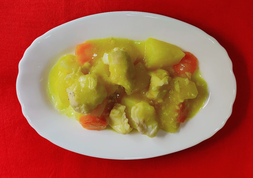 Merluza con patata y zanahoria estofada Merluza con patata y zanahoria estofada