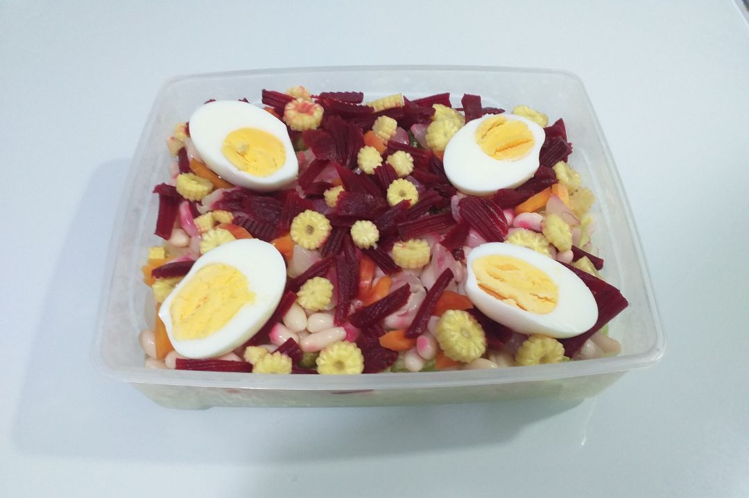 Ensalada de legumbres - alubias Paso 4 Ensalada de legumbres - alubias Paso 4