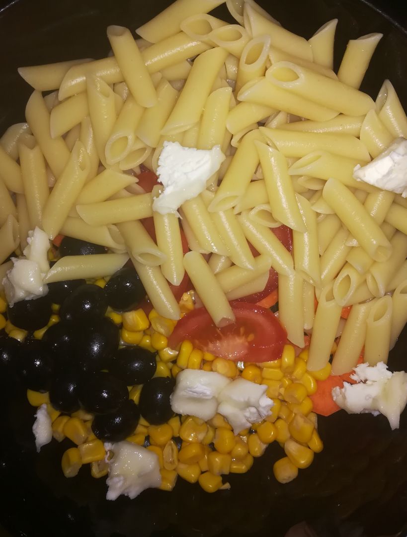 Ensalada de pasta Paso 1 Ensalada de pasta Paso 1