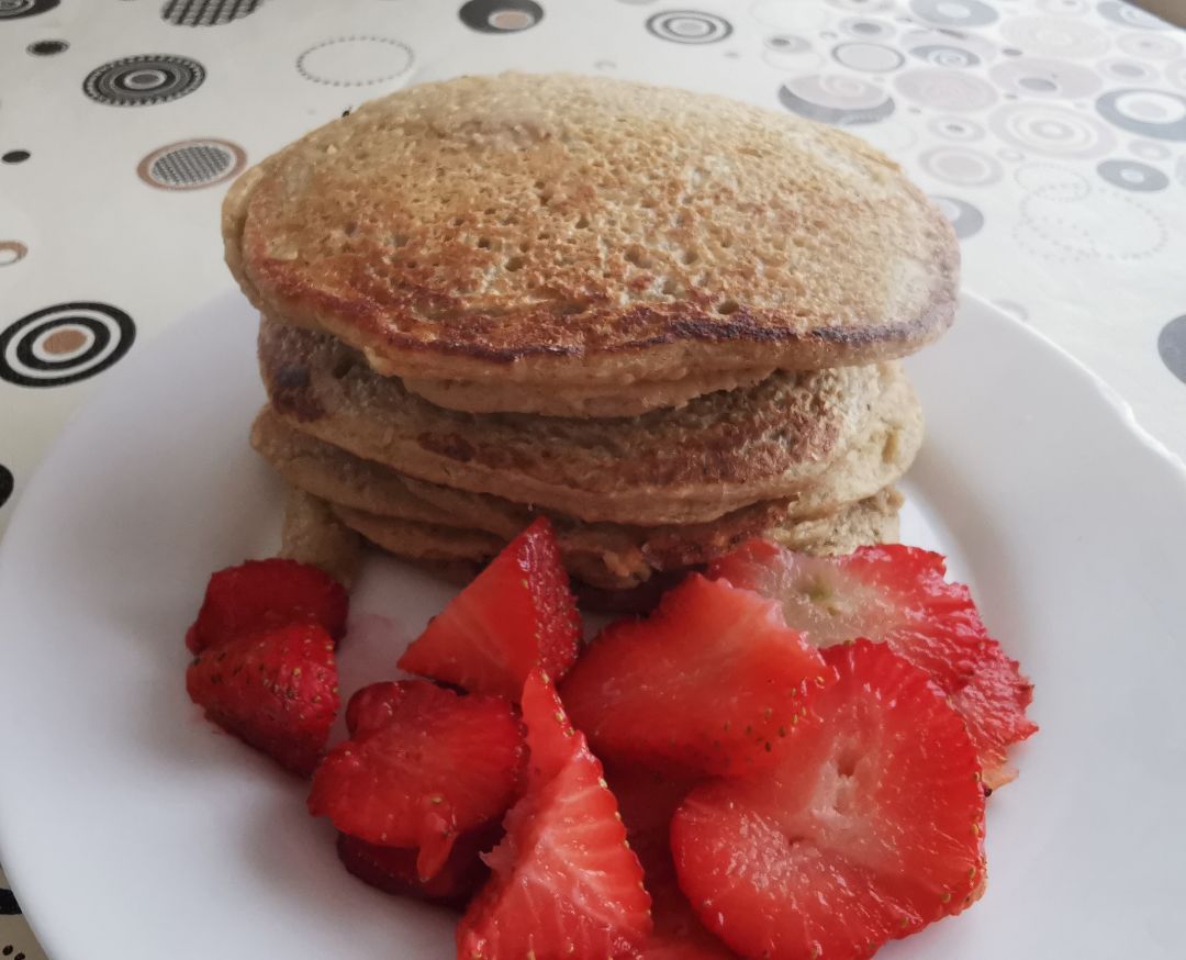 Pancakes de avena y plátano Pancakes de avena y plátano