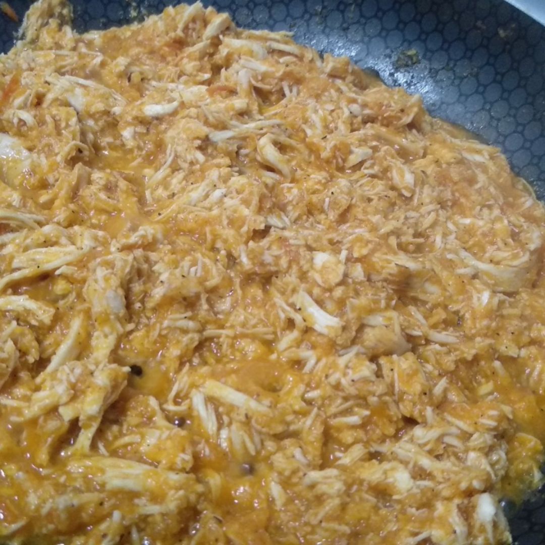 Fajitas de pollo mechado Paso 1 Fajitas de pollo mechado Paso 1