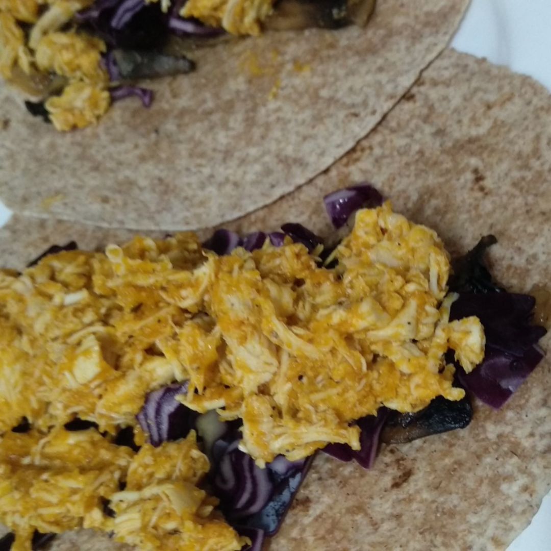 Fajitas de pollo mechado Paso 2 Fajitas de pollo mechado Paso 2