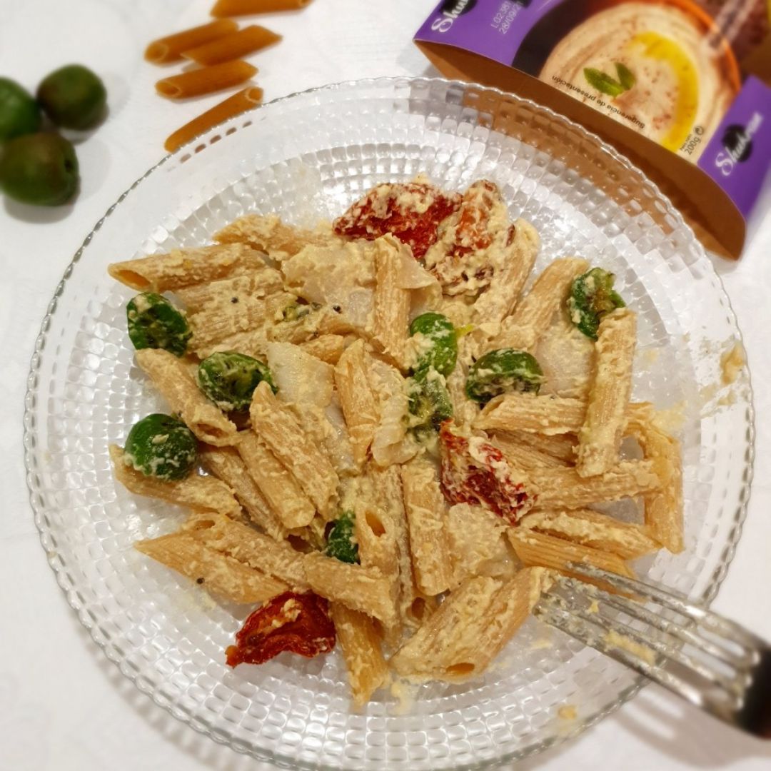 PASTA CON MUTABAL PASTA CON MUTABAL