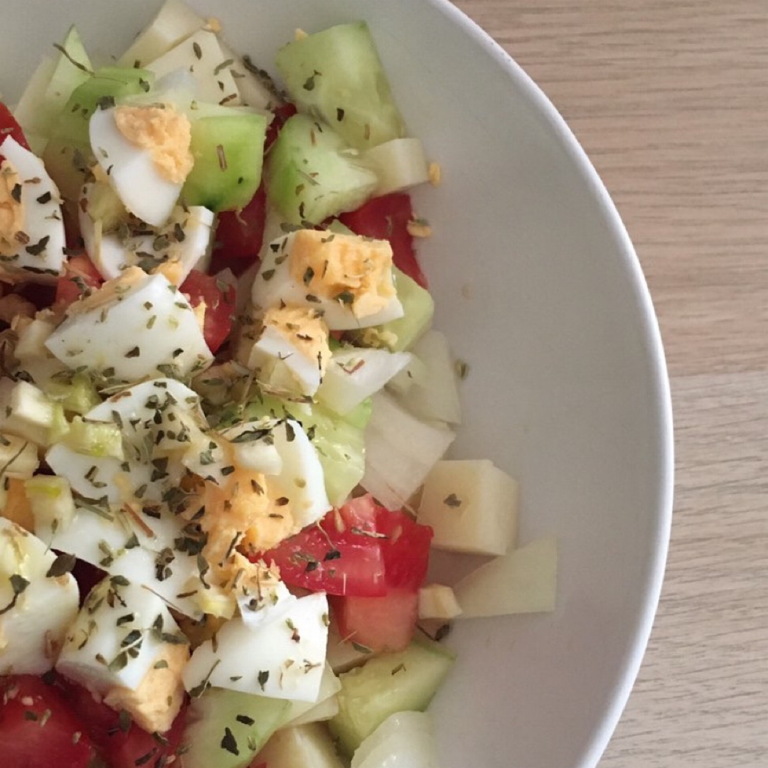 Ensalada de pepino y tomate 🥗🥒🍅