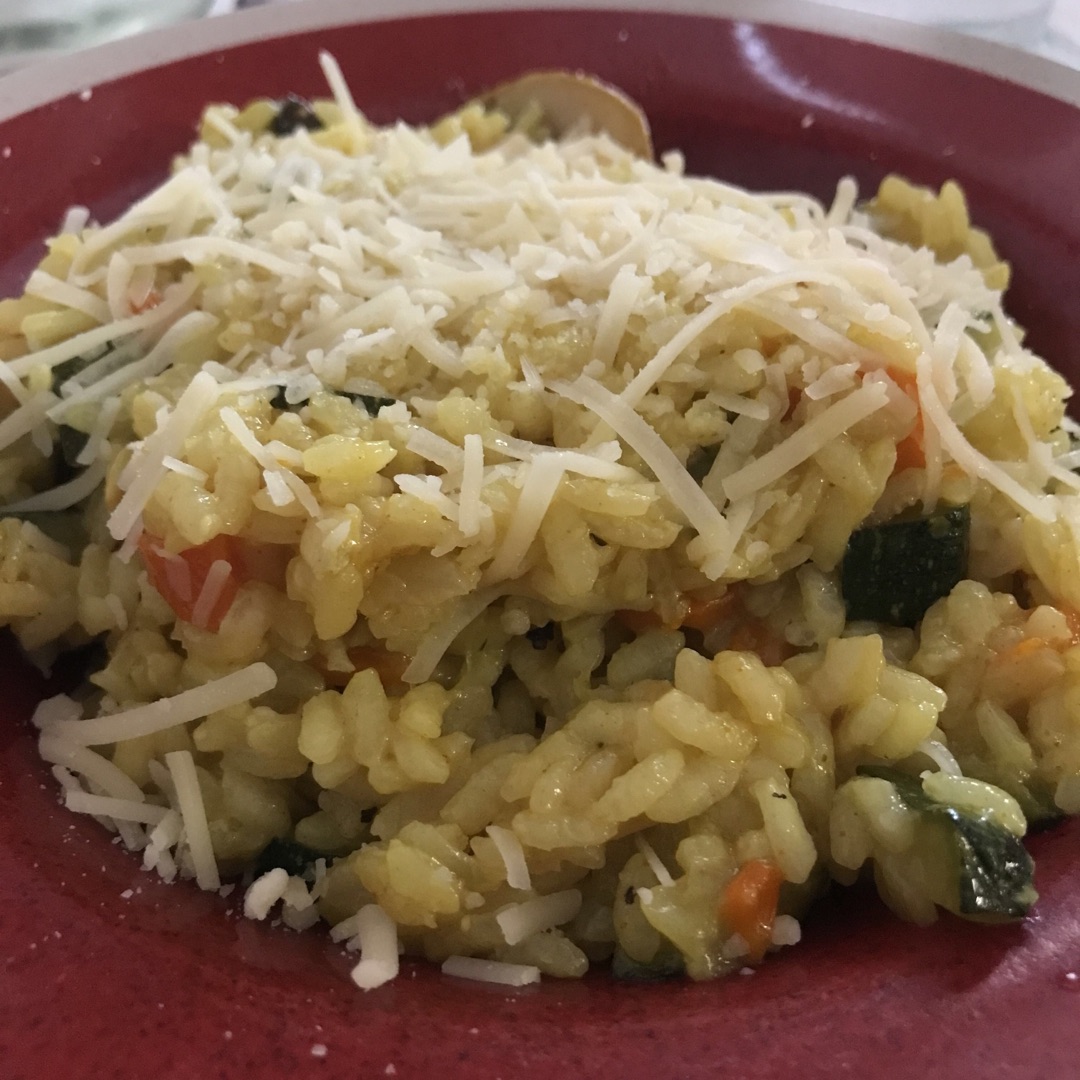 Arroz al curry con verduras 
