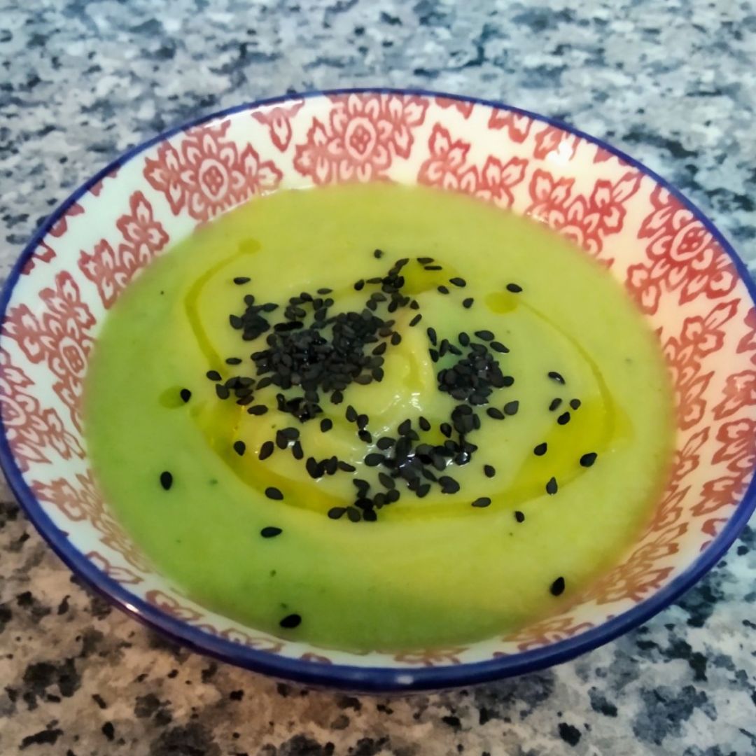 Puré de calabacín y brocoli Puré de calabacín y brocoli