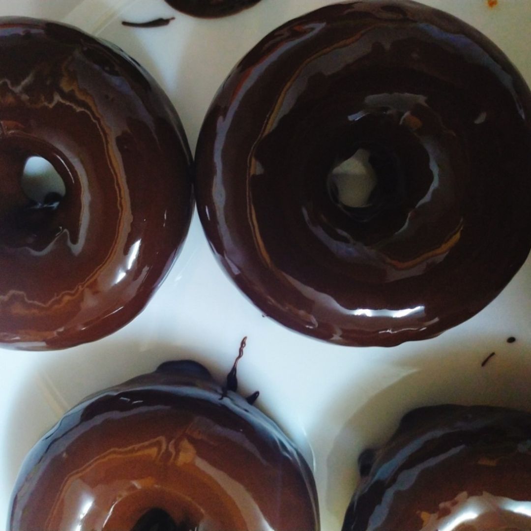 Donuts de chocolate Paso 3 Donuts de chocolate Paso 3