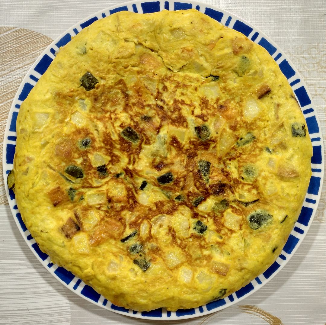 Tortilla de patatas low fats Tortilla de patatas low fats