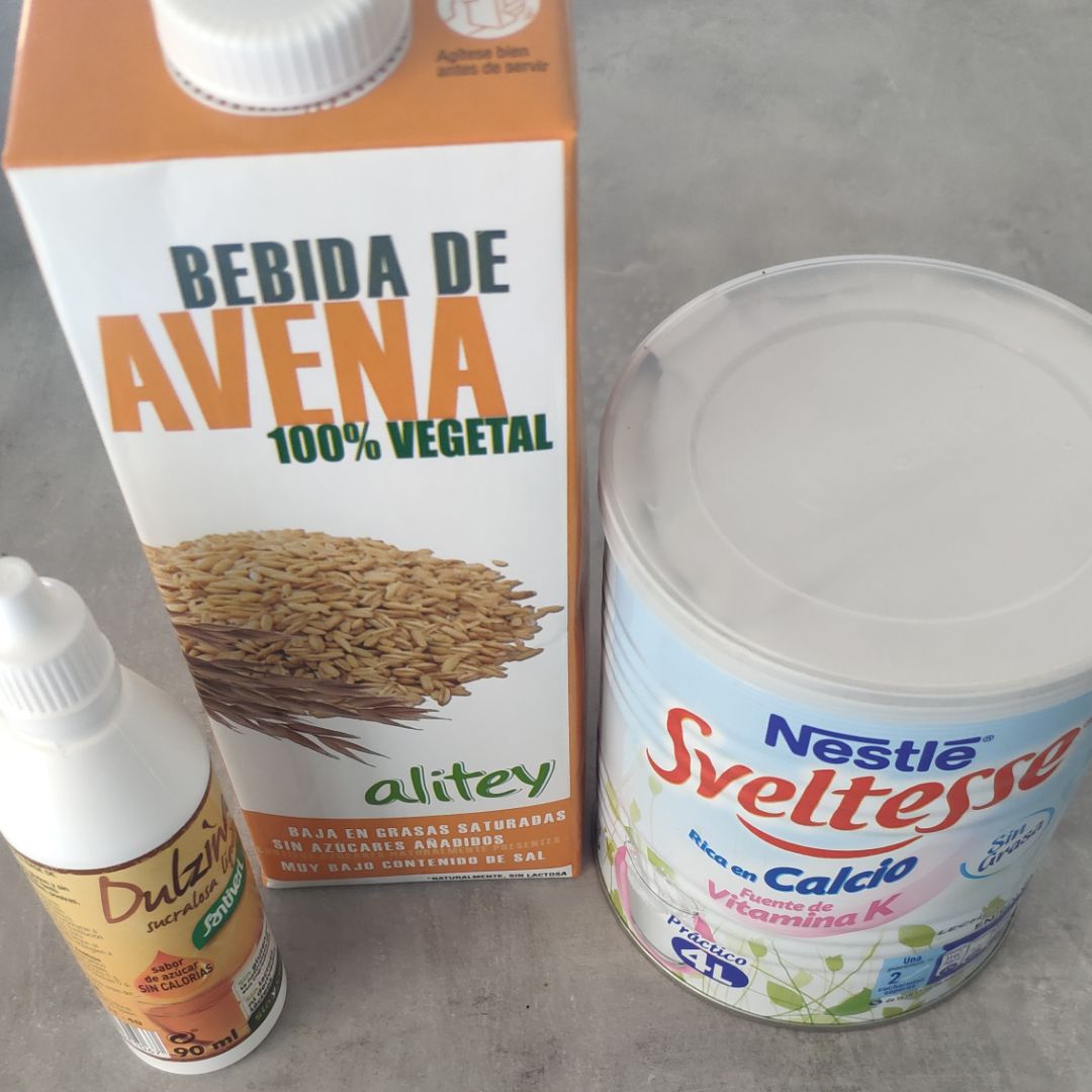 Leche condensada fit + chocolate blanco fit Paso 0 Leche condensada fit + chocolate blanco fit Paso 0