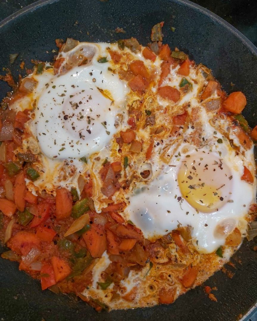 pisto al curry con huevo 🥕🍳 Paso 3 pisto al curry con huevo 🥕🍳 Paso 3