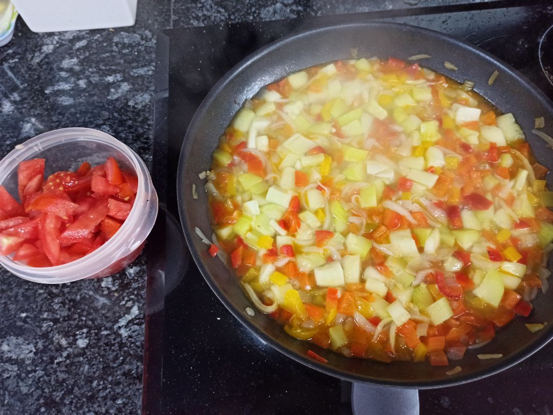 Gratinado de Alubias rojas con verduras Paso 2 Gratinado de Alubias rojas con verduras Paso 2