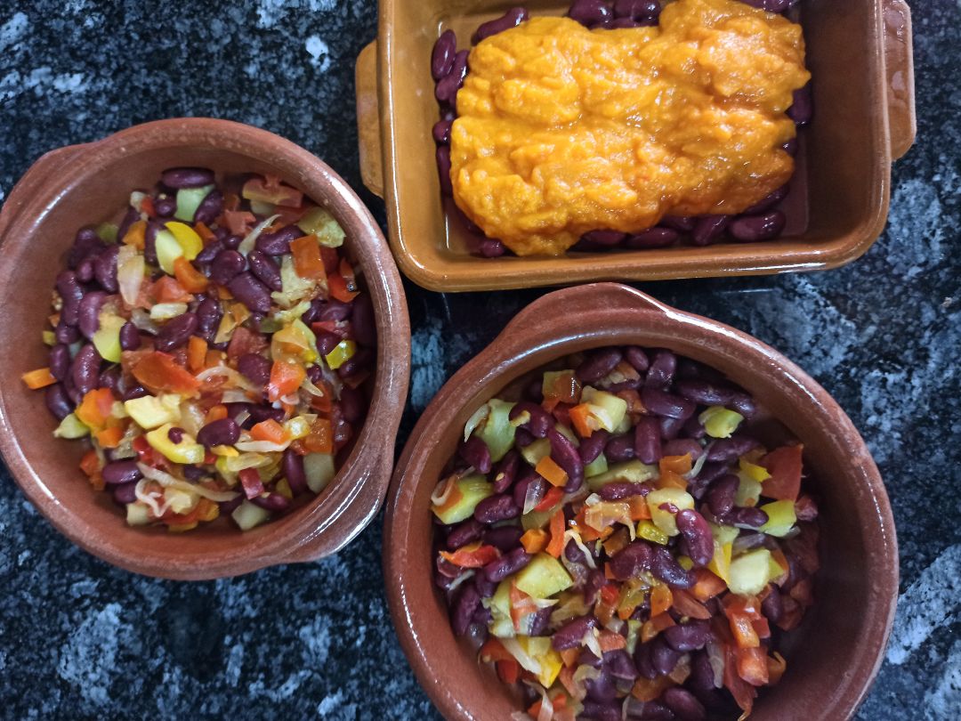 Gratinado de Alubias rojas con verduras Paso 4 Gratinado de Alubias rojas con verduras Paso 4