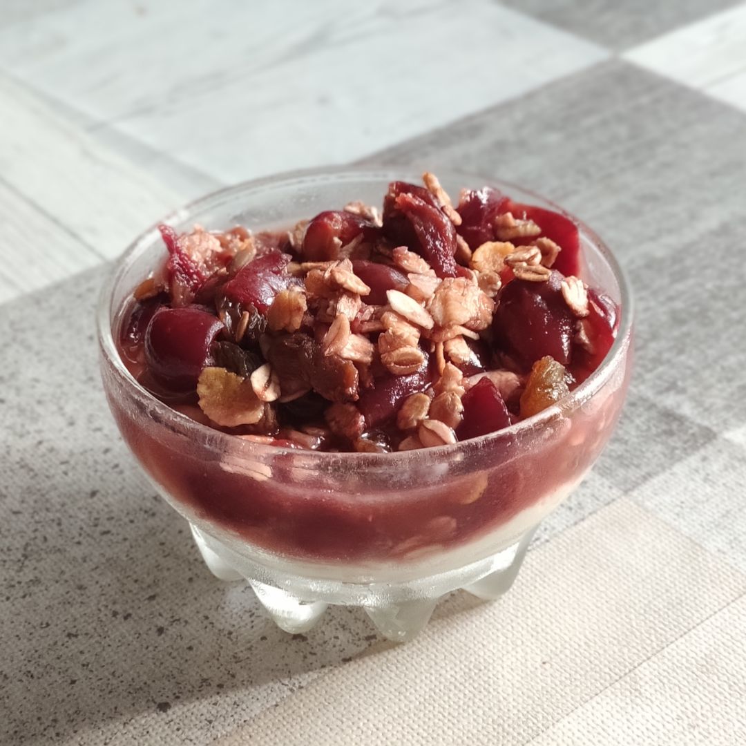 Skyr con cerezas Skyr con cerezas