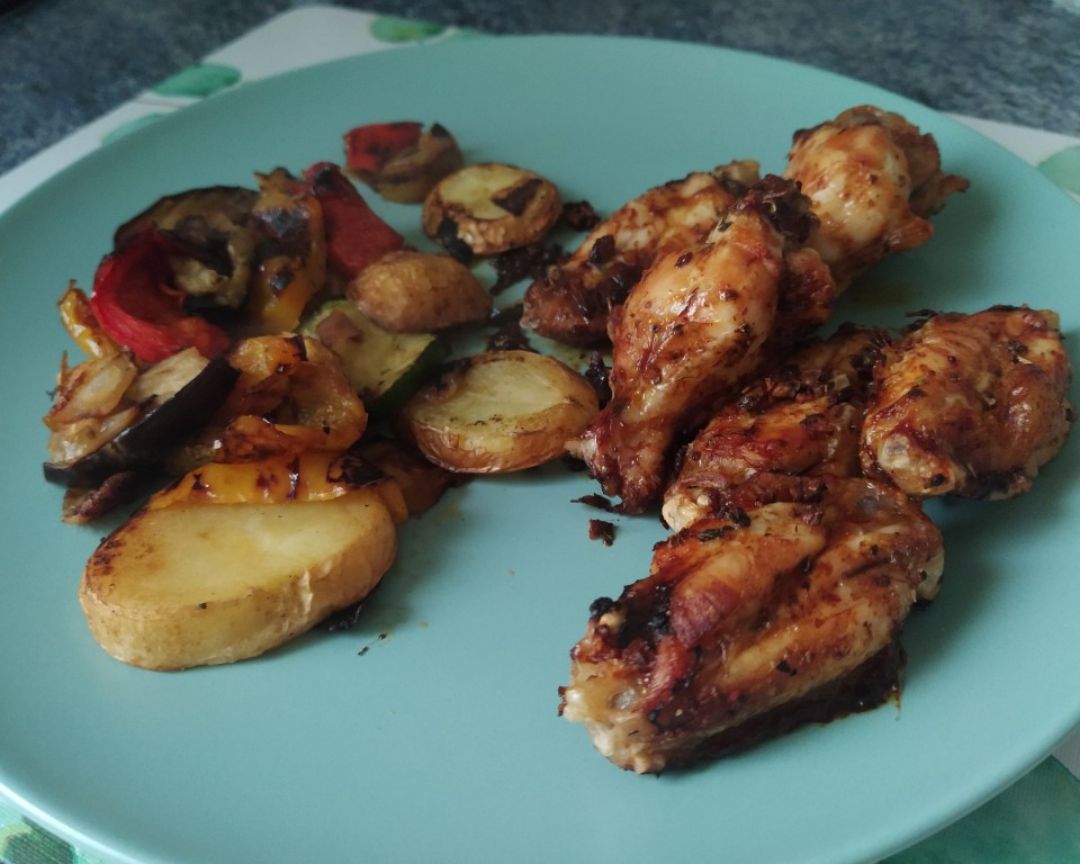 Alitas de pollo en Air Fryer