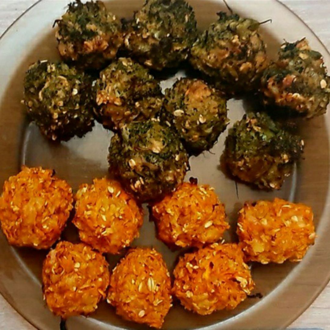 Bolitas de zanahoria y brócoli Bolitas de zanahoria y brócoli
