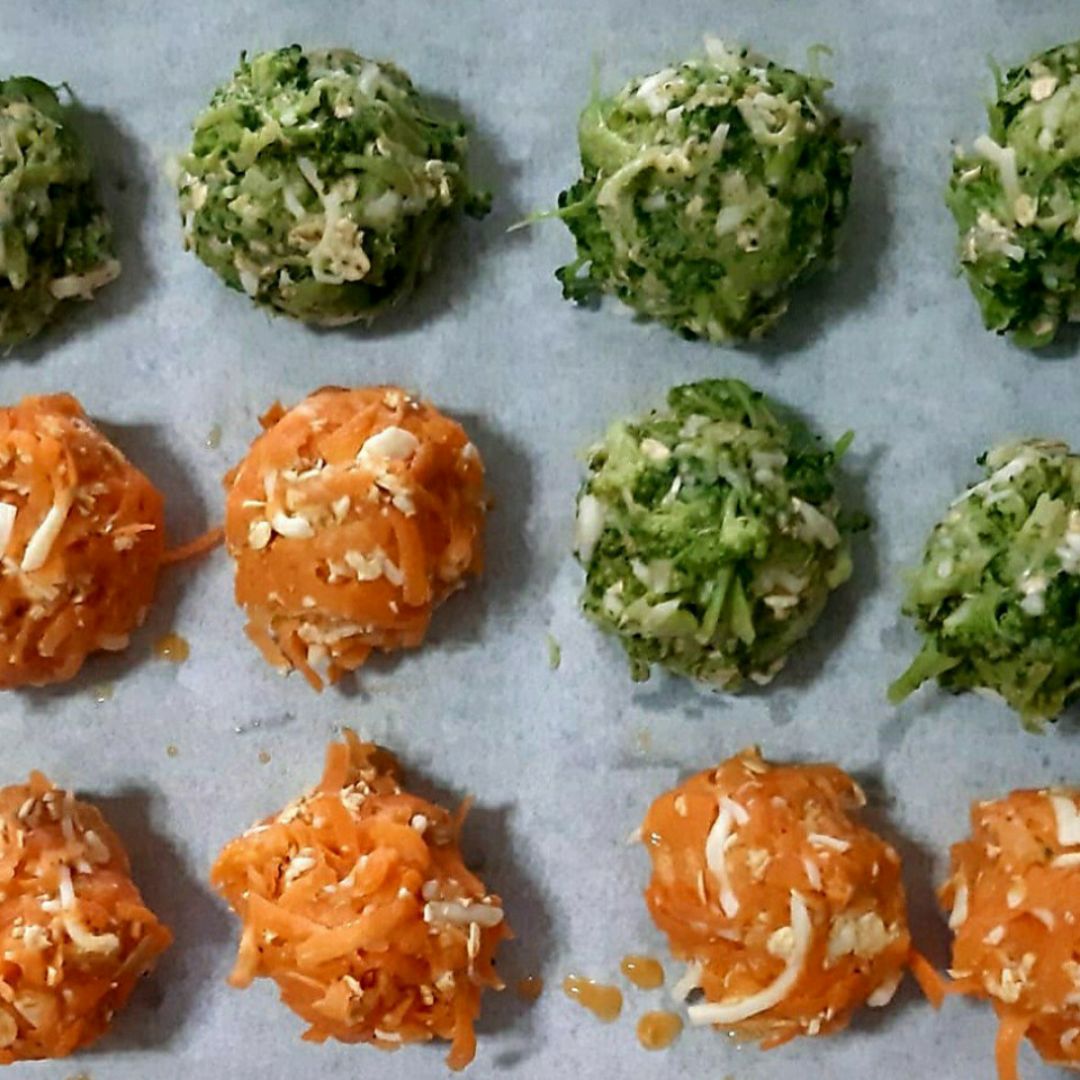 Bolitas de zanahoria y brócoli Paso 2 Bolitas de zanahoria y brócoli Paso 2