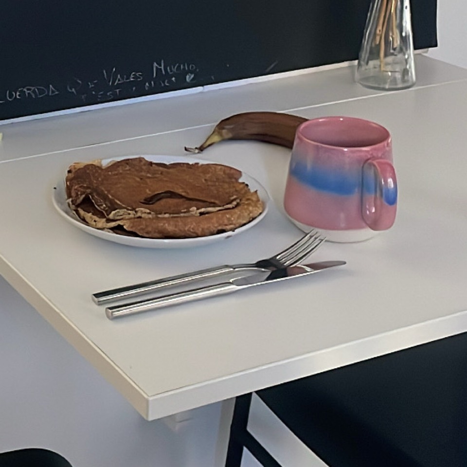 Crepes de avena con platano