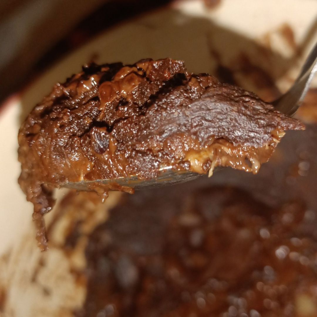 Brownie de cacao y plátano al microondas Paso 5 Brownie de cacao y plátano al microondas Paso 5
