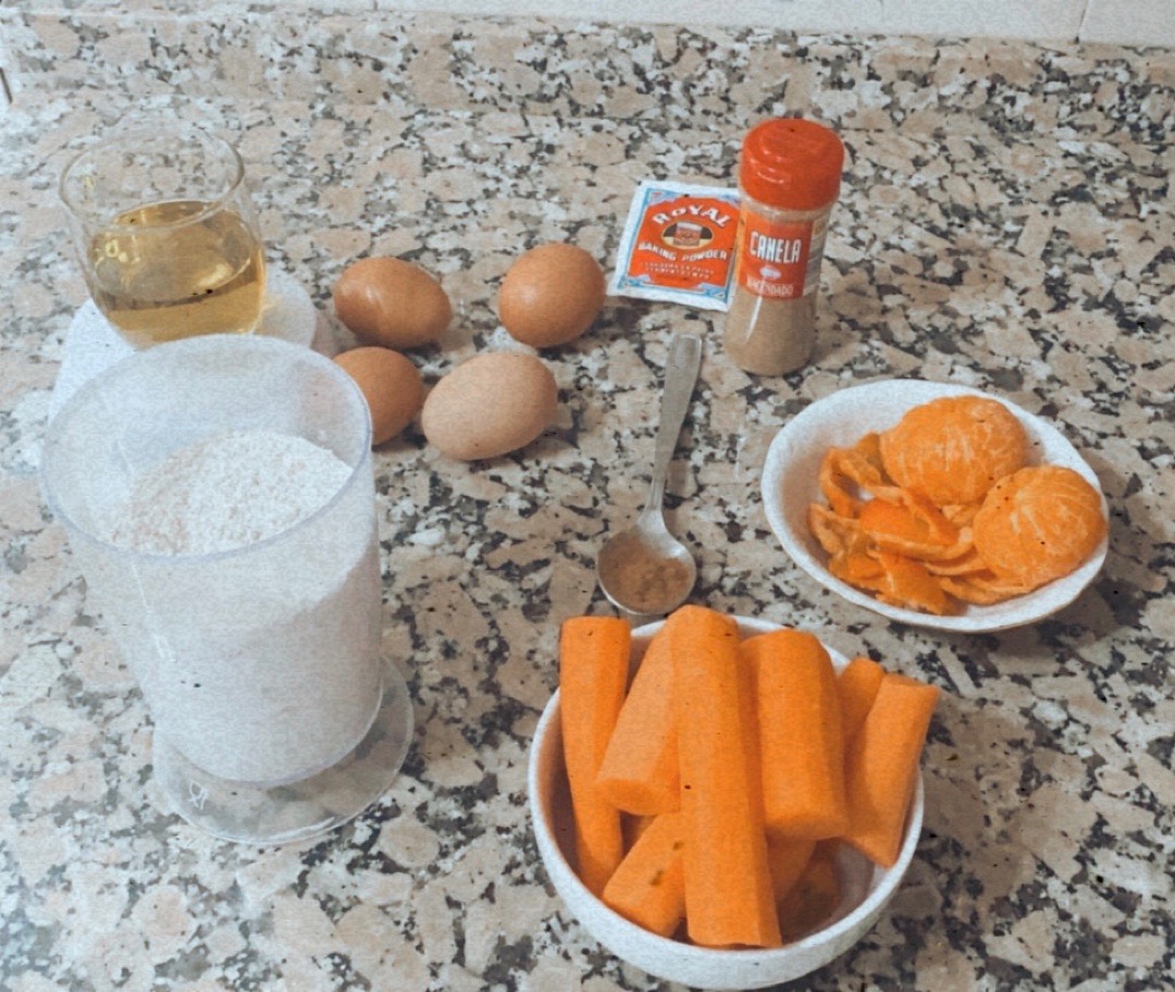 Tarta de zanahoria y naranja 🧡Step 0