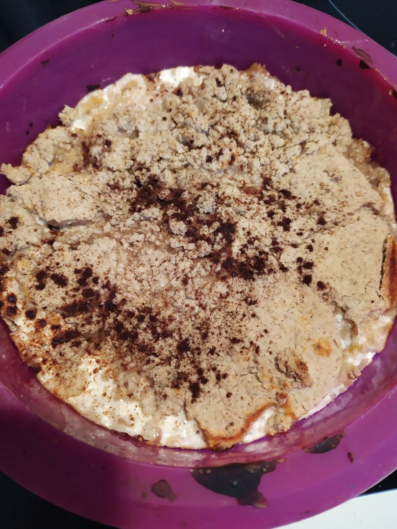 Tarta de manzana y avena Tarta de manzana y avena