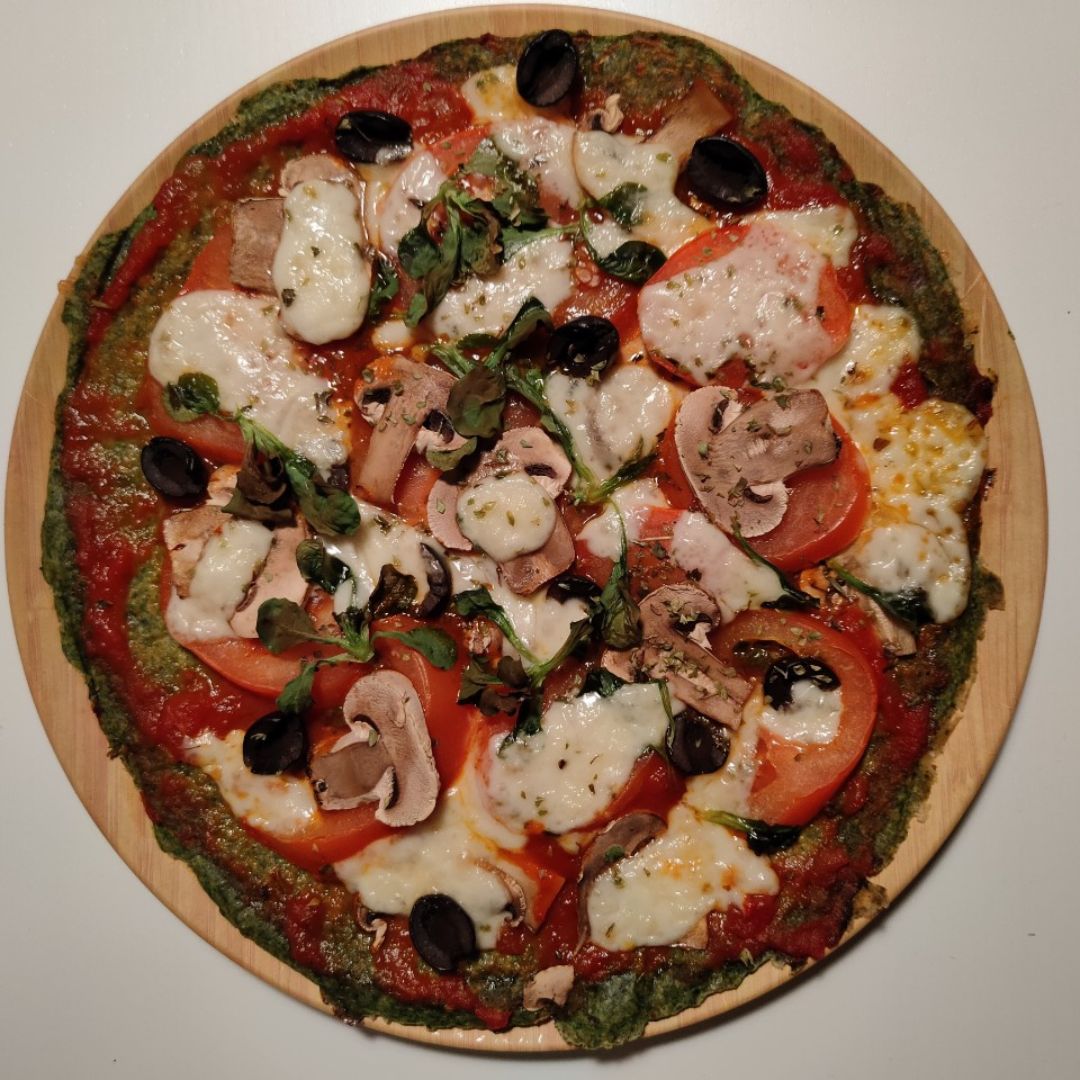 FuturPizza con base de espinacas FuturPizza con base de espinacas