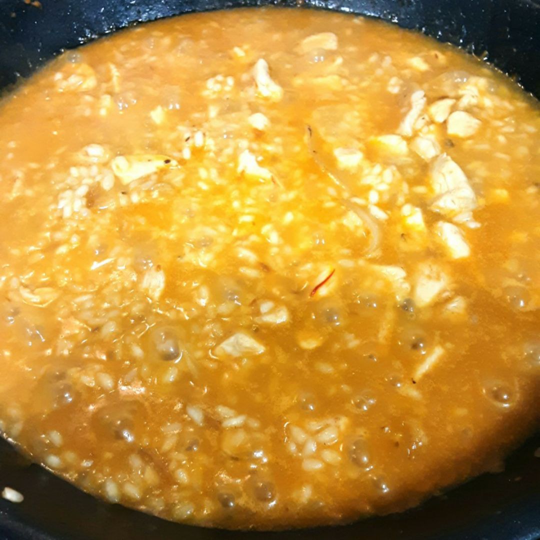 ARROZ CALDOSO CON POLLO Paso 6 ARROZ CALDOSO CON POLLO Paso 6