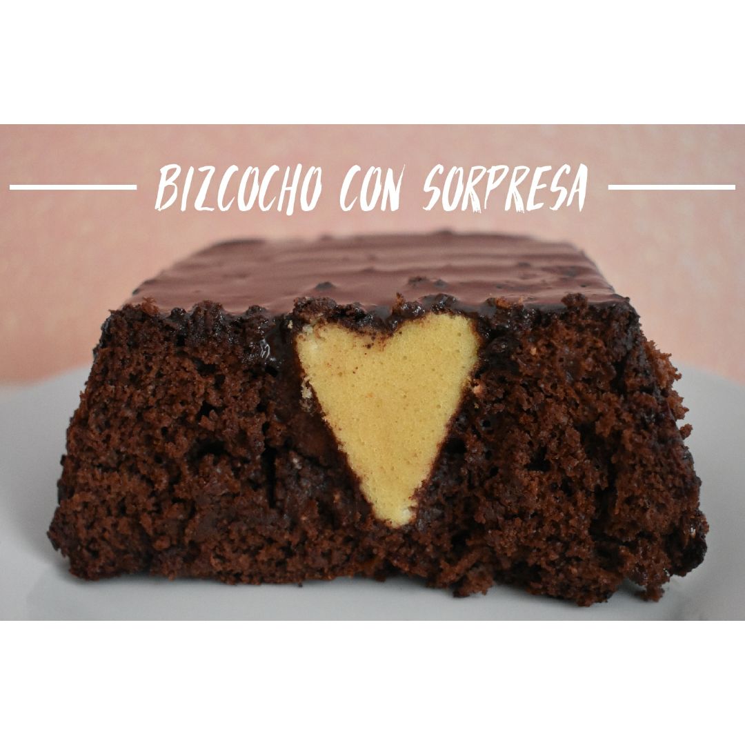 BIZCOCHO CON CORAZÓN EN EL INTERIOR BIZCOCHO CON CORAZÓN EN EL INTERIOR