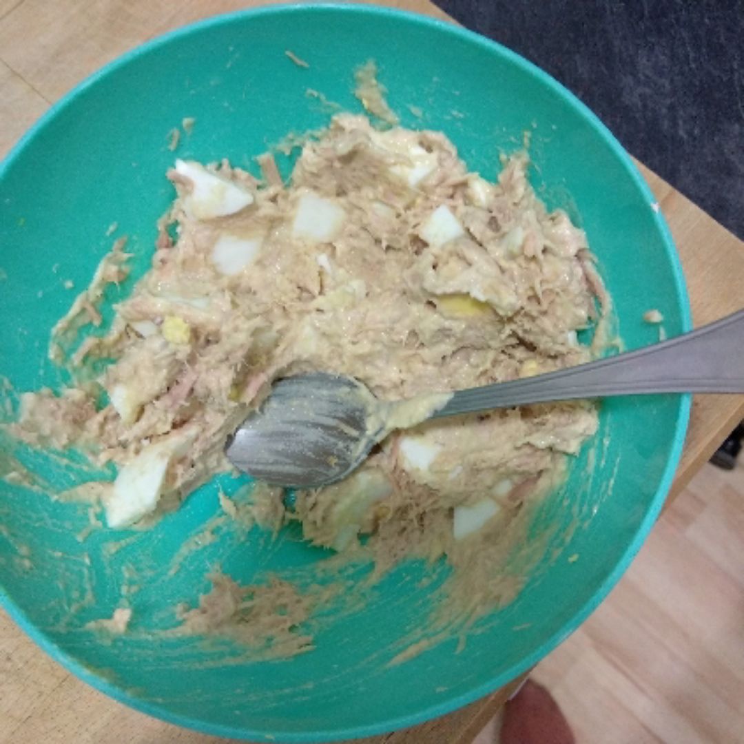 Sandwich de hummus Paso 0