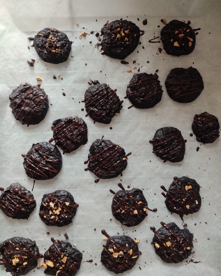 Cookies doble choco 🍌🥜🍫Step 0
