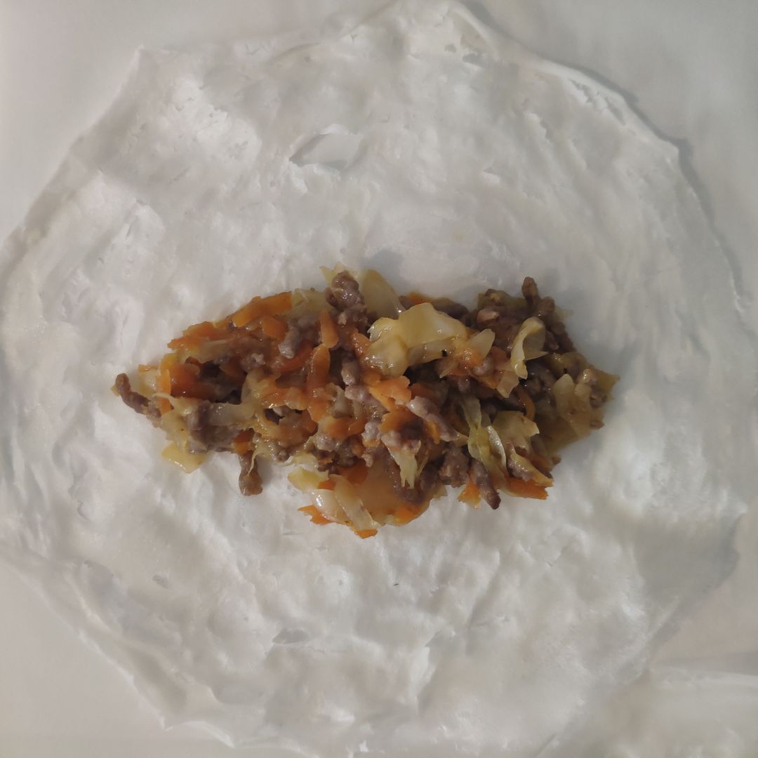 Rollitos de primavera caseros Paso 3