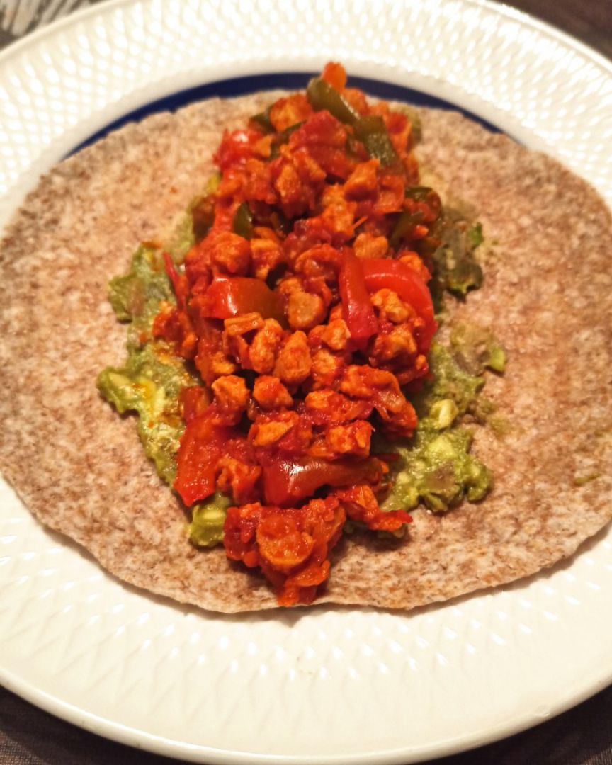 Fajitas de soja texturizada