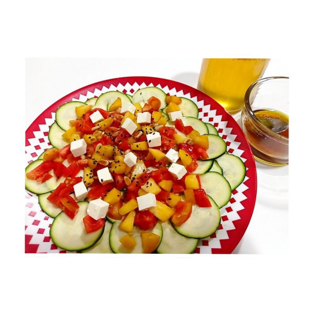 Carpaccio de calabacín Carpaccio de calabacín