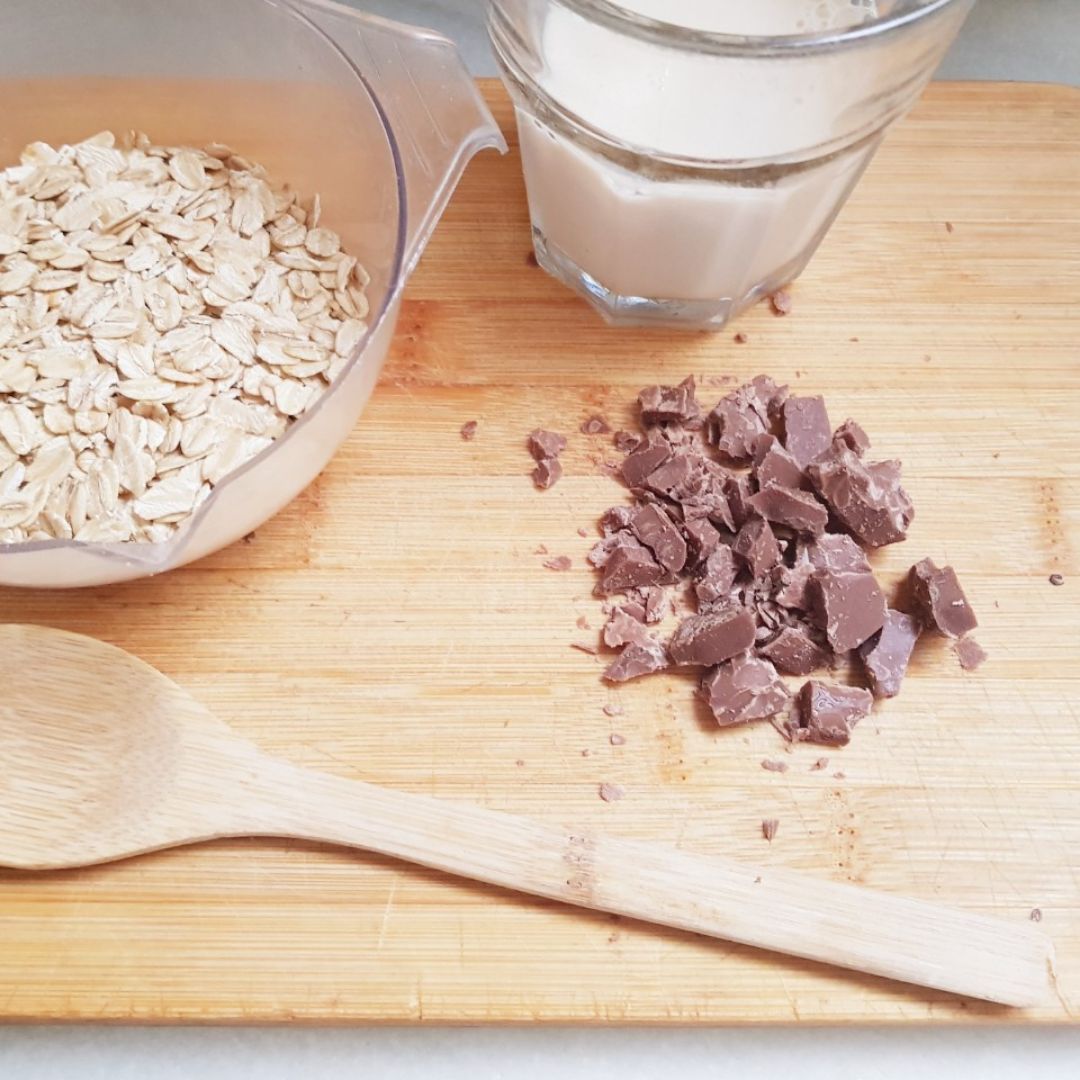 Galletas de avena integral sin gluten con chocolate Paso 0 Galletas de avena integral sin gluten con chocolate Paso 0
