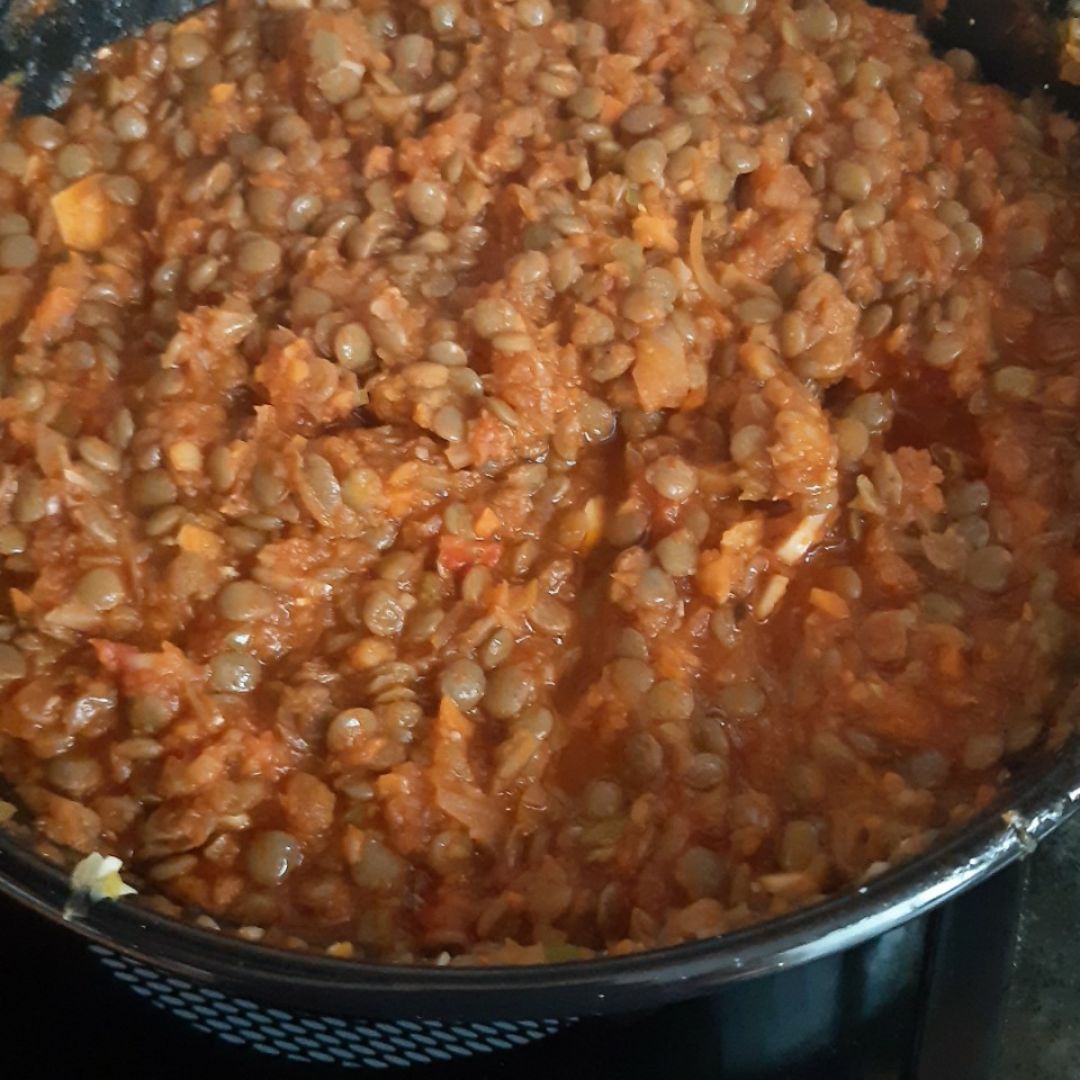 Boloñesa de lentejas Boloñesa de lentejas