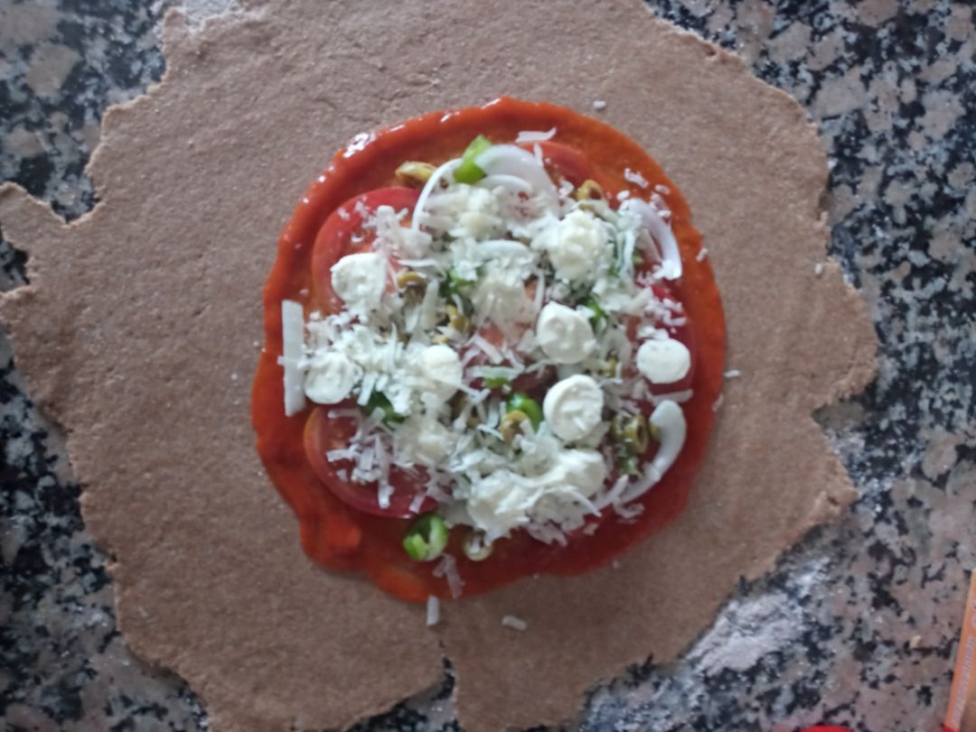 Pizza con masa integral casera Paso 5 Pizza con masa integral casera Paso 5