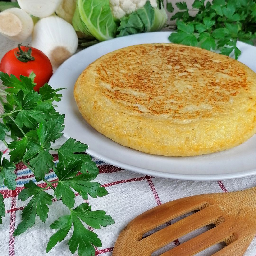 Tortilla de coliflor