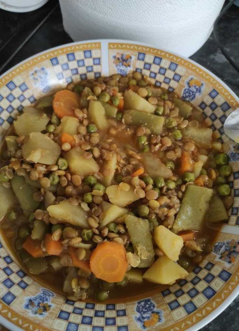 Lentejitas con guisantes Lentejitas con guisantes