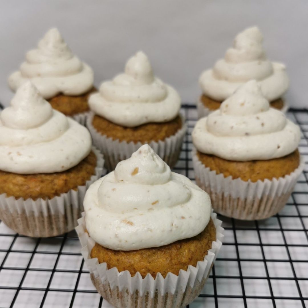 CUPCAKES DE CALABAZA PARA HALLOWEEN🎃 Paso 4