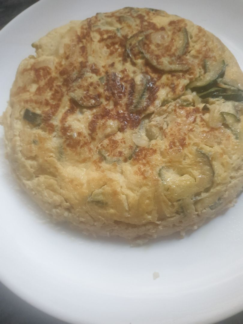 Tortilla de calabacin con cebolla Paso 3 Tortilla de calabacin con cebolla Paso 3