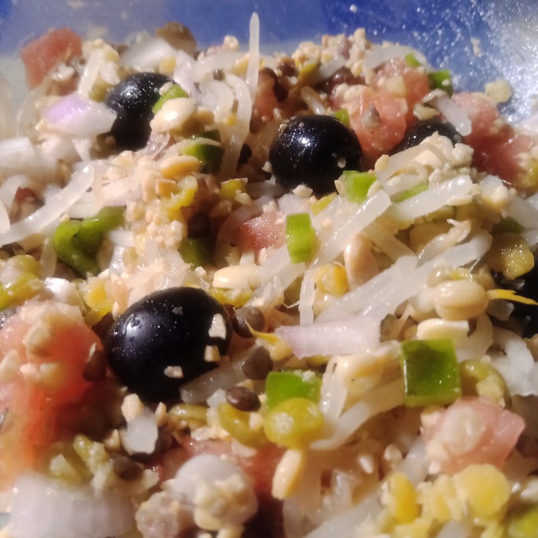 Mix soja y lentejas en ensalada Mix soja y lentejas en ensalada