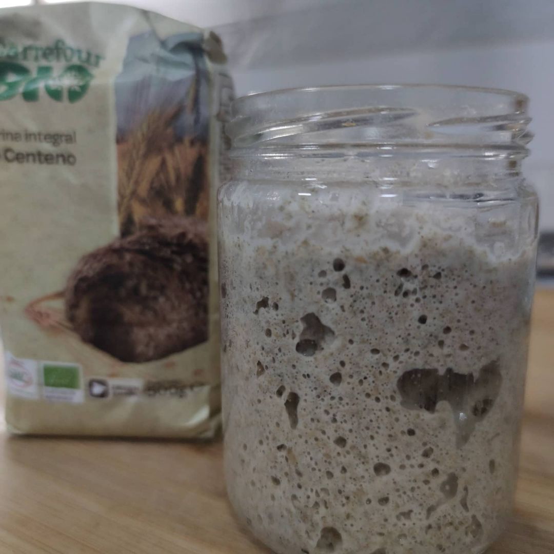 Pan integral con kéfir Paso 0 Pan integral con kéfir Paso 0
