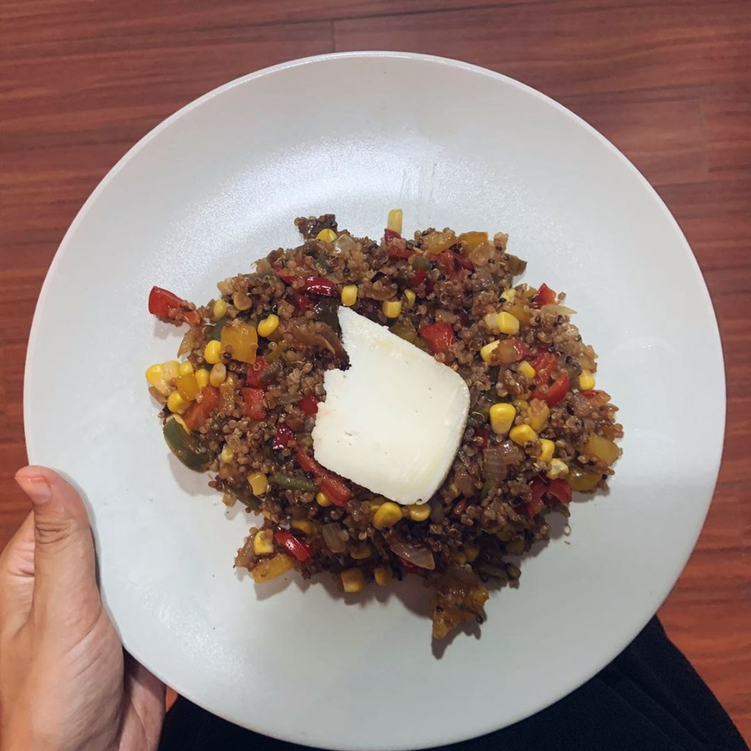 Quinoa con verduritas estilo asiático Quinoa con verduritas estilo asiático