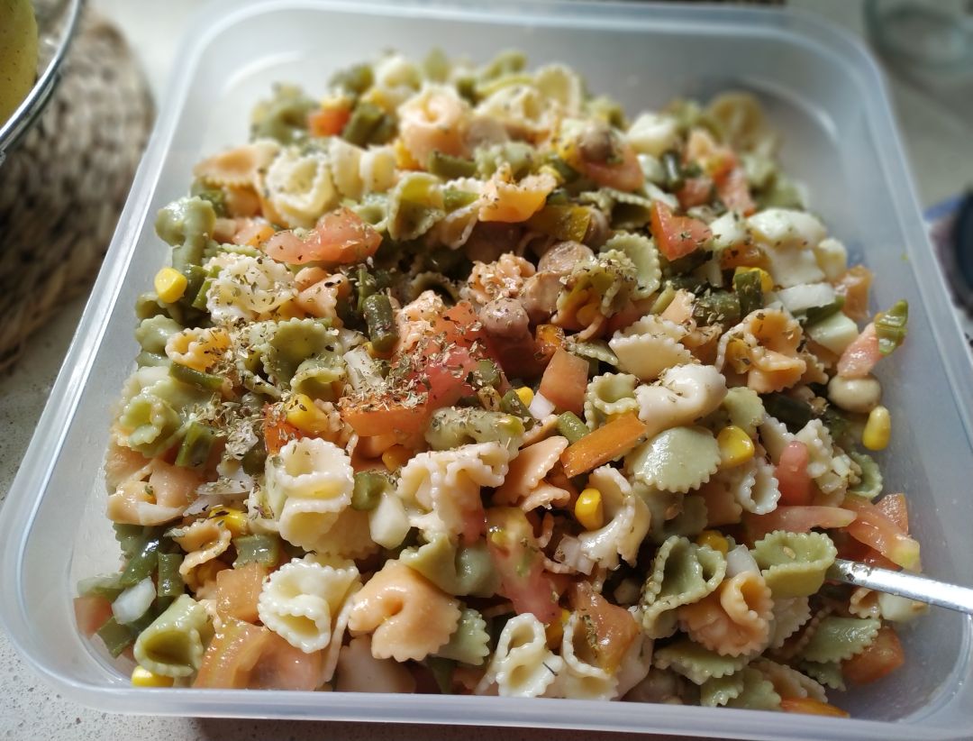 Ensalada vegetal de pasta Ensalada vegetal de pasta