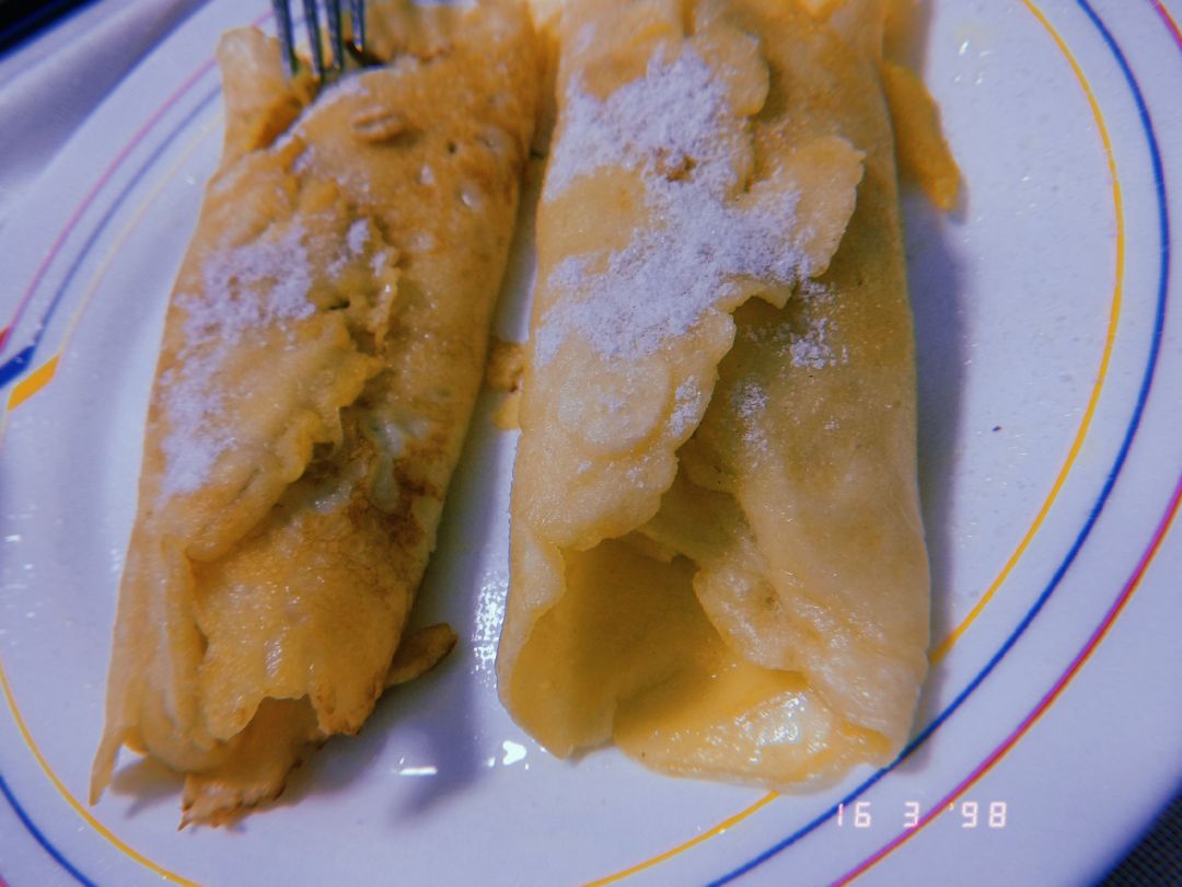 Crepes de manzana y frutos secos sin azúcar Paso 4 Crepes de manzana y frutos secos sin azúcar Paso 4