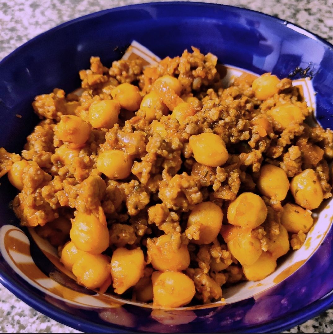 Boloñesa con garbanzos Boloñesa con garbanzos