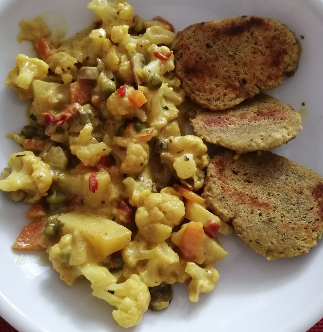 Curry de verduras con Seitan