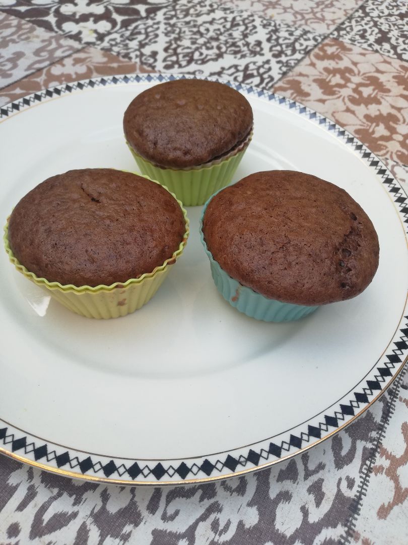 MUFFINS DE CACAO Y AVENA RÁPIDOS Y FÁCILES 😍🍫
