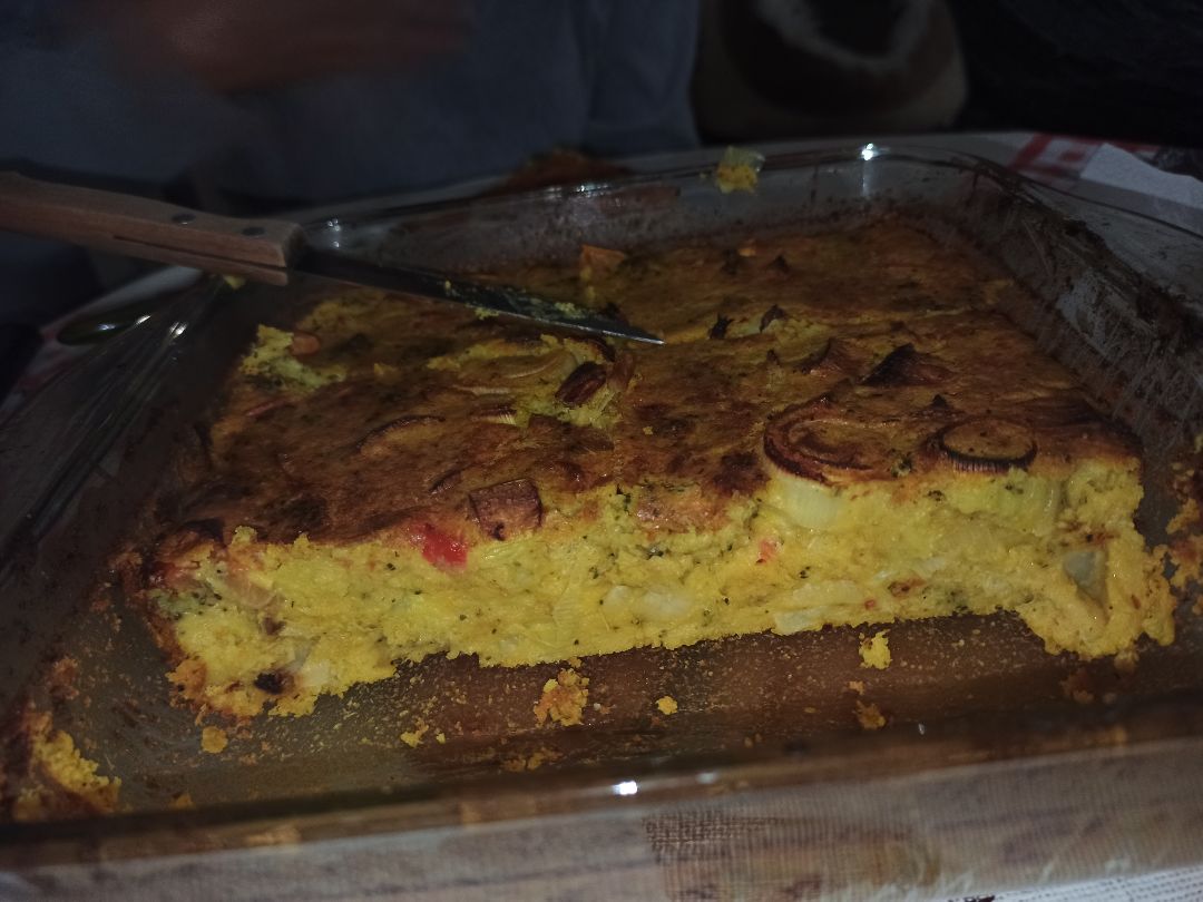 Pastel de garbanzos y verduras. Paso 2 Pastel de garbanzos y verduras. Paso 2
